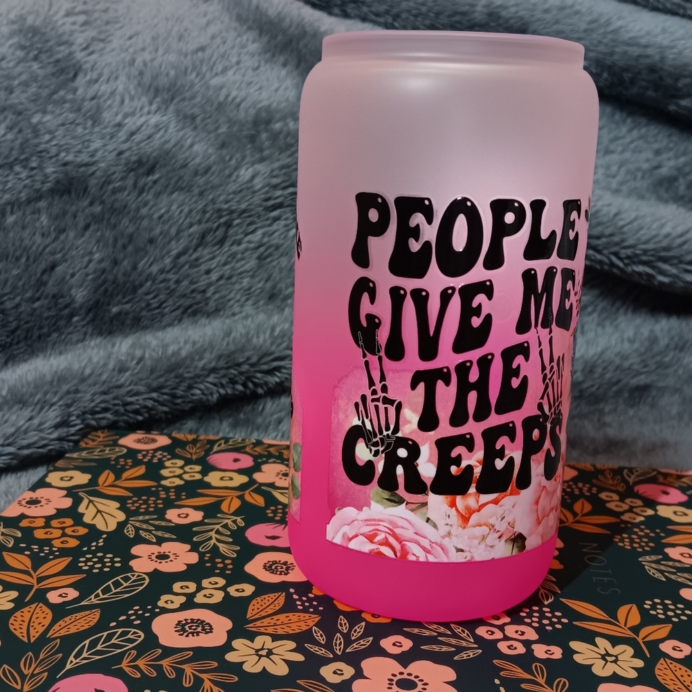 16oz Cold Drink Frosted Beer Glass Cold Drinks